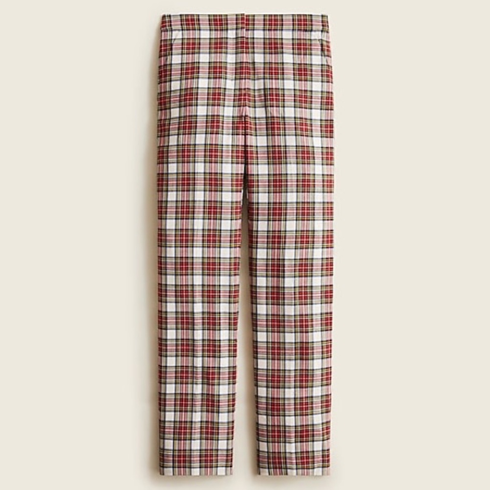 J.Crew straight-leg bi-stretch wool pant Snowy Stewart tartan plaid BD276 - Picture 2 of 10